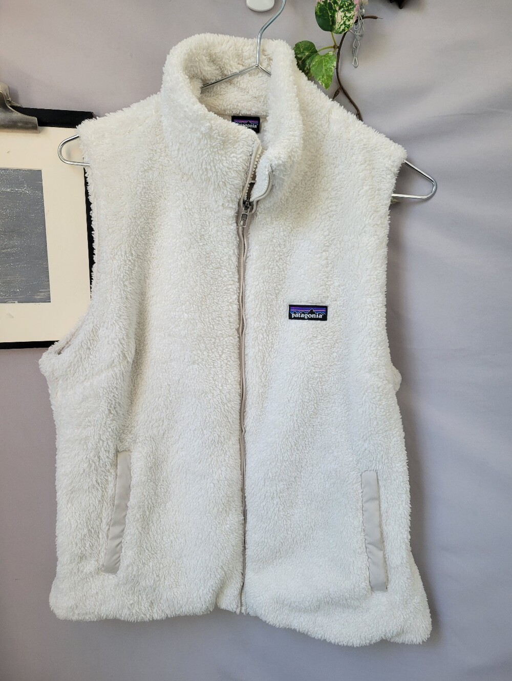 Patagonia Los Gatos Fleece Vest Ivory L